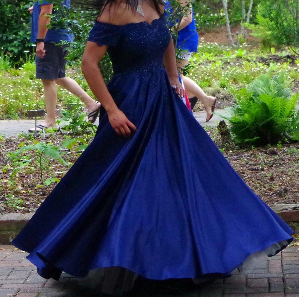 Beautiful Navy Blue Ballgown